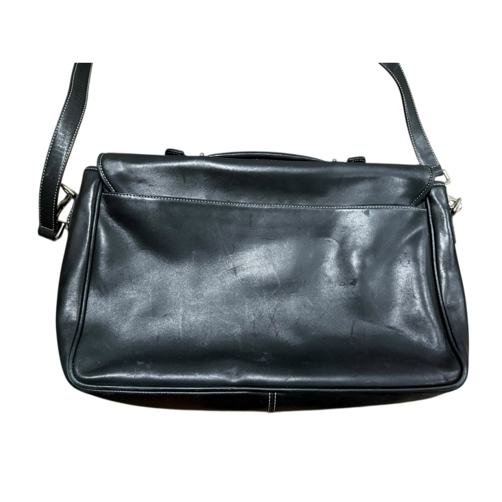 Vintage Coach Lexington Messenger Bag Black Leather Briefcase Crossbody 6457 - Picture 7 of 16